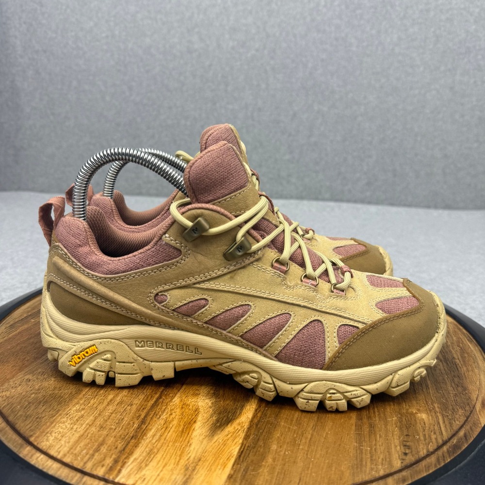 Merrell Moab 3 Hiking Shoes Tan Mauve Vibram Low Top J005797 Mens 7 Womens 8.5